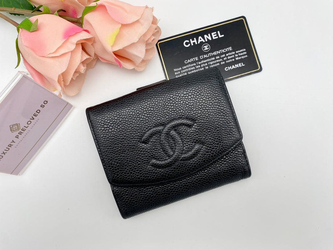 CHANEL CAVIAR TIMELESS WALLET VINTAGE