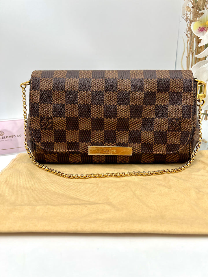 LOUIS VUITTON FAVOURITE PM DAMIER EBENE
