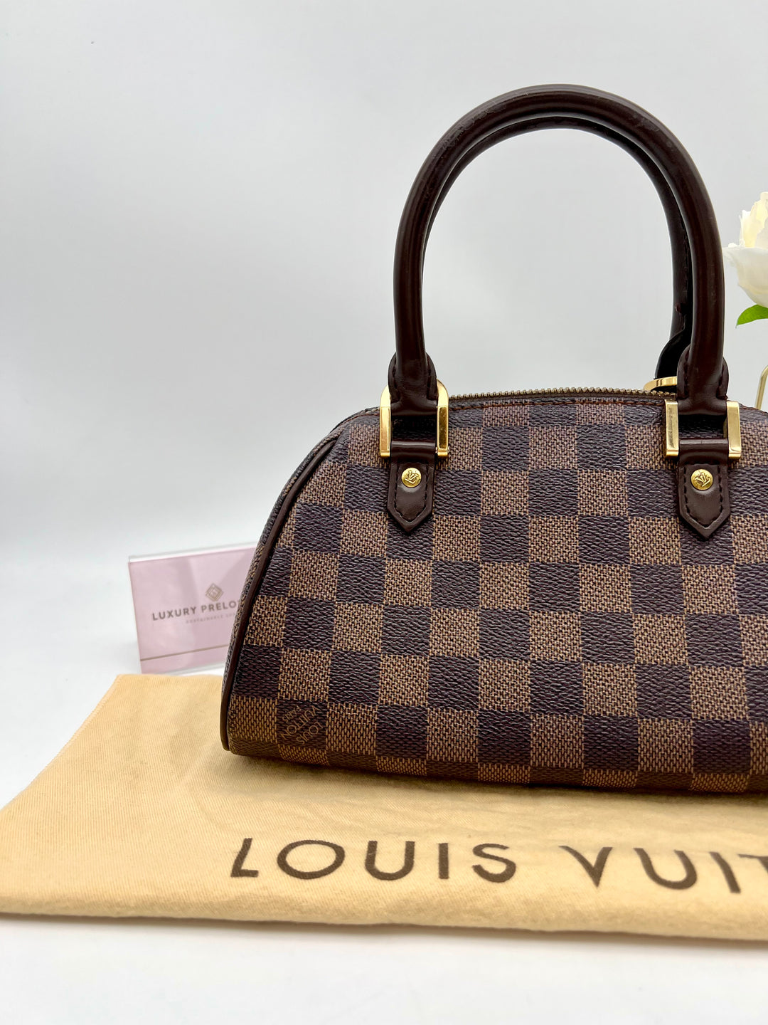 LOUIS VUITTON MINI RIBERA DAMIER EBENE