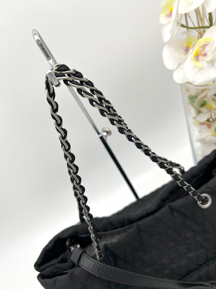 PRADA NYLON QUILTED CHAIN 2 WAY BAG