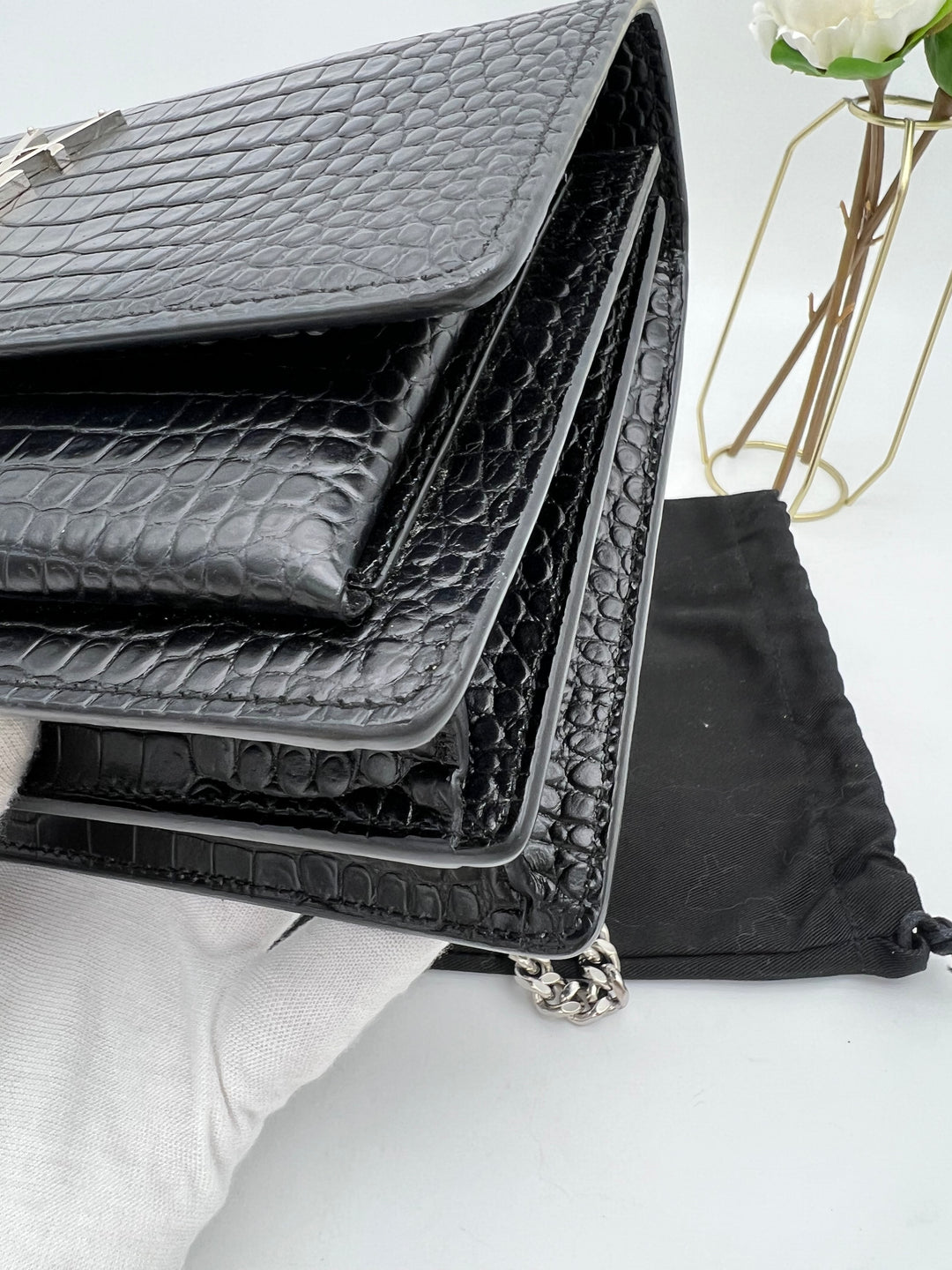 YVES SAINT LAURENT SUNSET CHAIN SHOULDER BAG