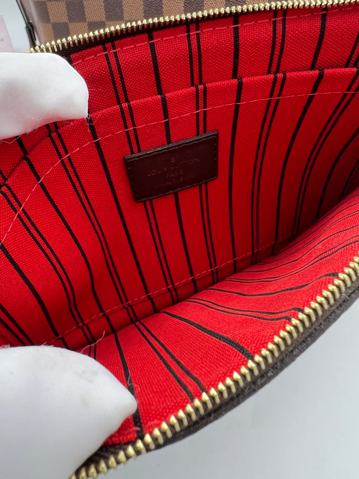 LOUIS VUITTON NEVERFULL MM DAMIER W/ POUCH