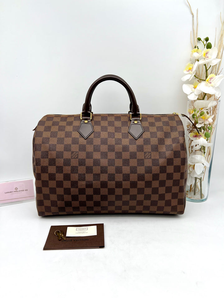 LOUIS VUITTON SPEEDY 35 DAMIER EBENE