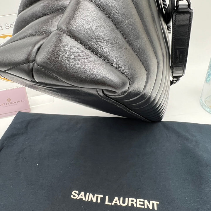 YVES SAINT LAURENT Y CALFSKIN QUILTED MONOGRAM