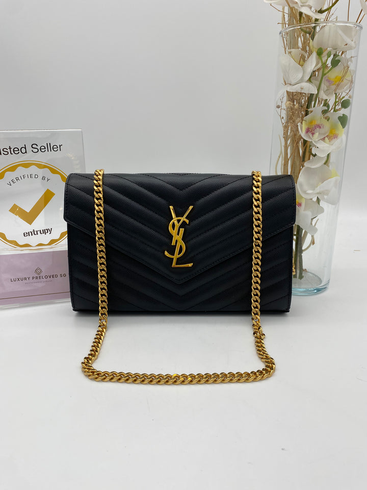 YVES SAINT LAURENT CASSANDRA MONOGRAM