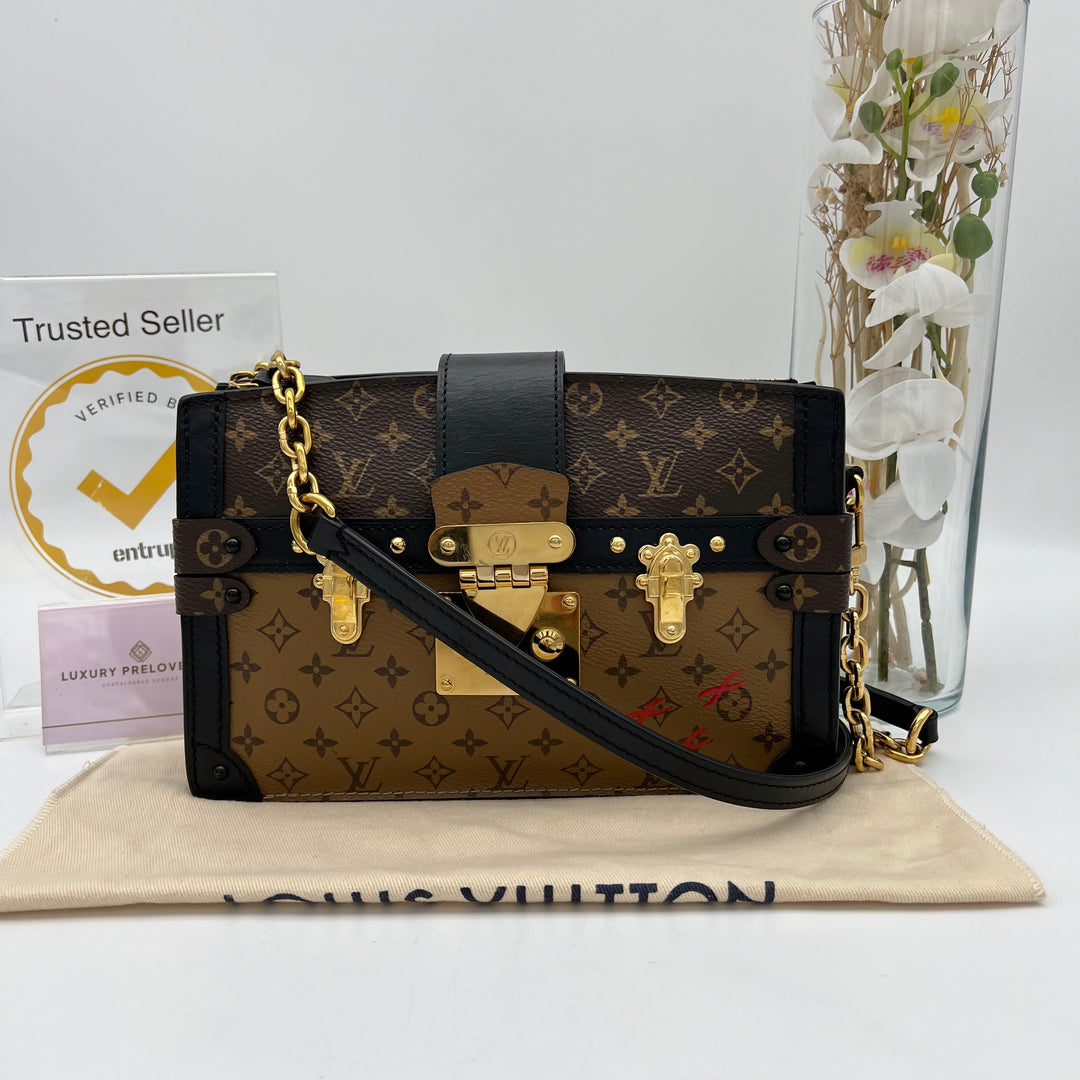 LOUIS VUITTON TRUNK CLUTCH 2 WAY BAG ( MICROCHIPPED )