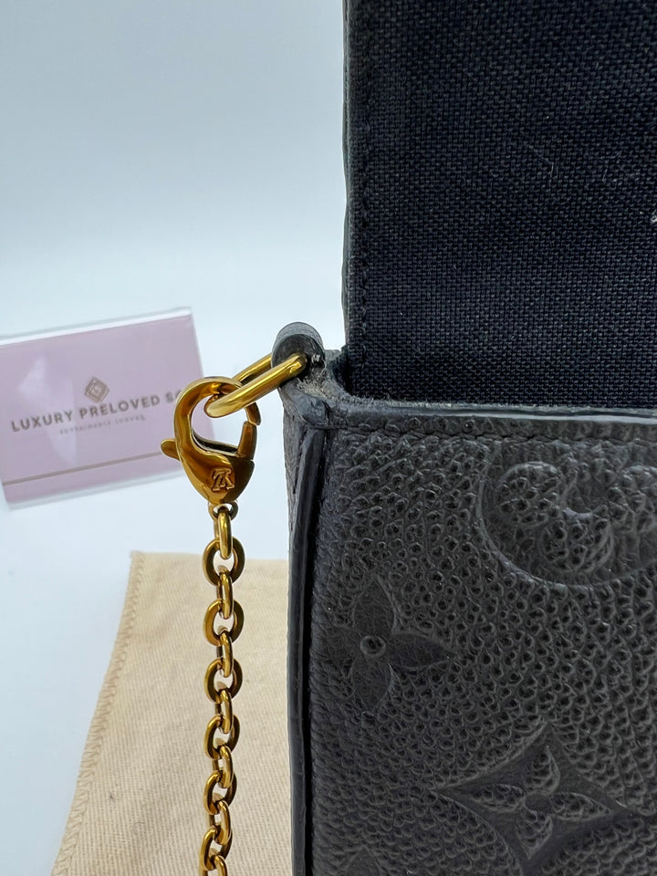 LOUIS VUITTON FELICIE EMPRIENTE LEATHER