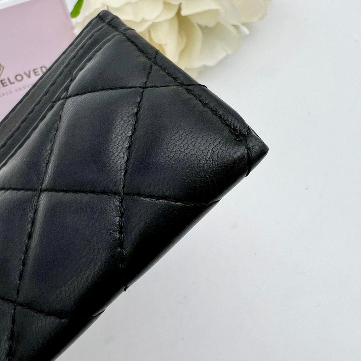 CHANEL CLASSIC GHW LAMBSKIN CARD HOLDER