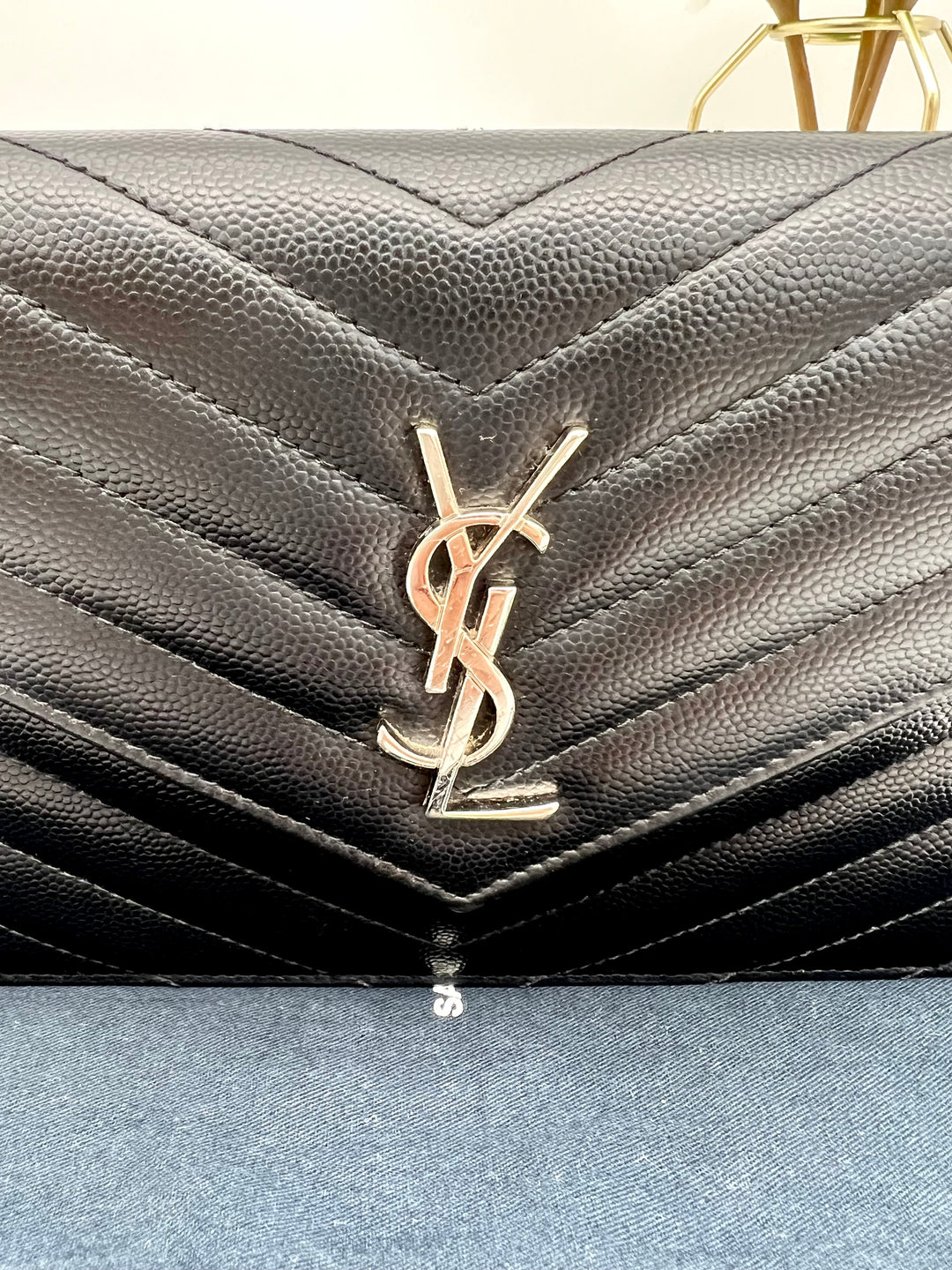 YVES SAINT LAURENT MONOGRAM ENVELOPE