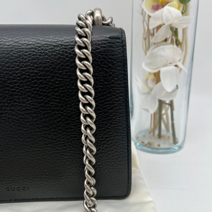 GUCCI DIONYSUS BLACK LEATHER