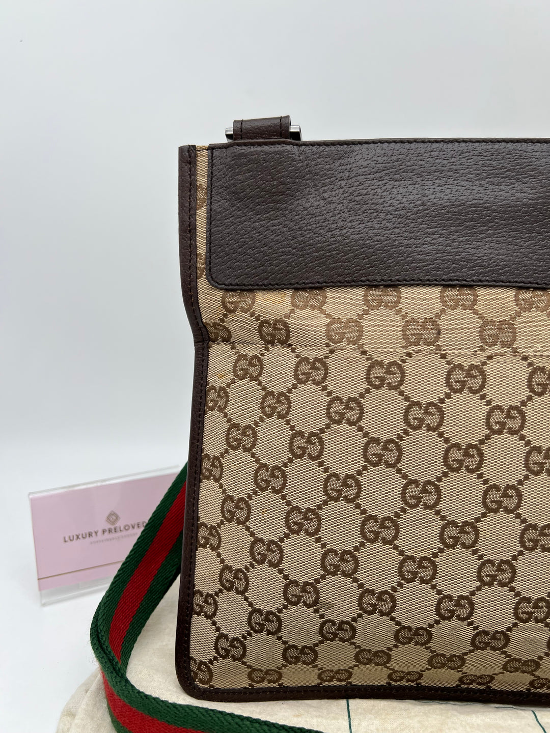 GUCCI VINTAGE OPHIDIA SLING BAG CANVAS