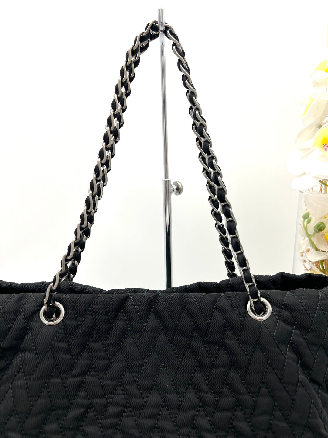 PRADA NYLON QUILTED CHAIN 2 WAY BAG