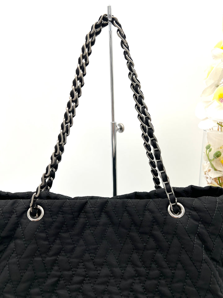 PRADA NYLON QUILTED CHAIN 2 WAY BAG