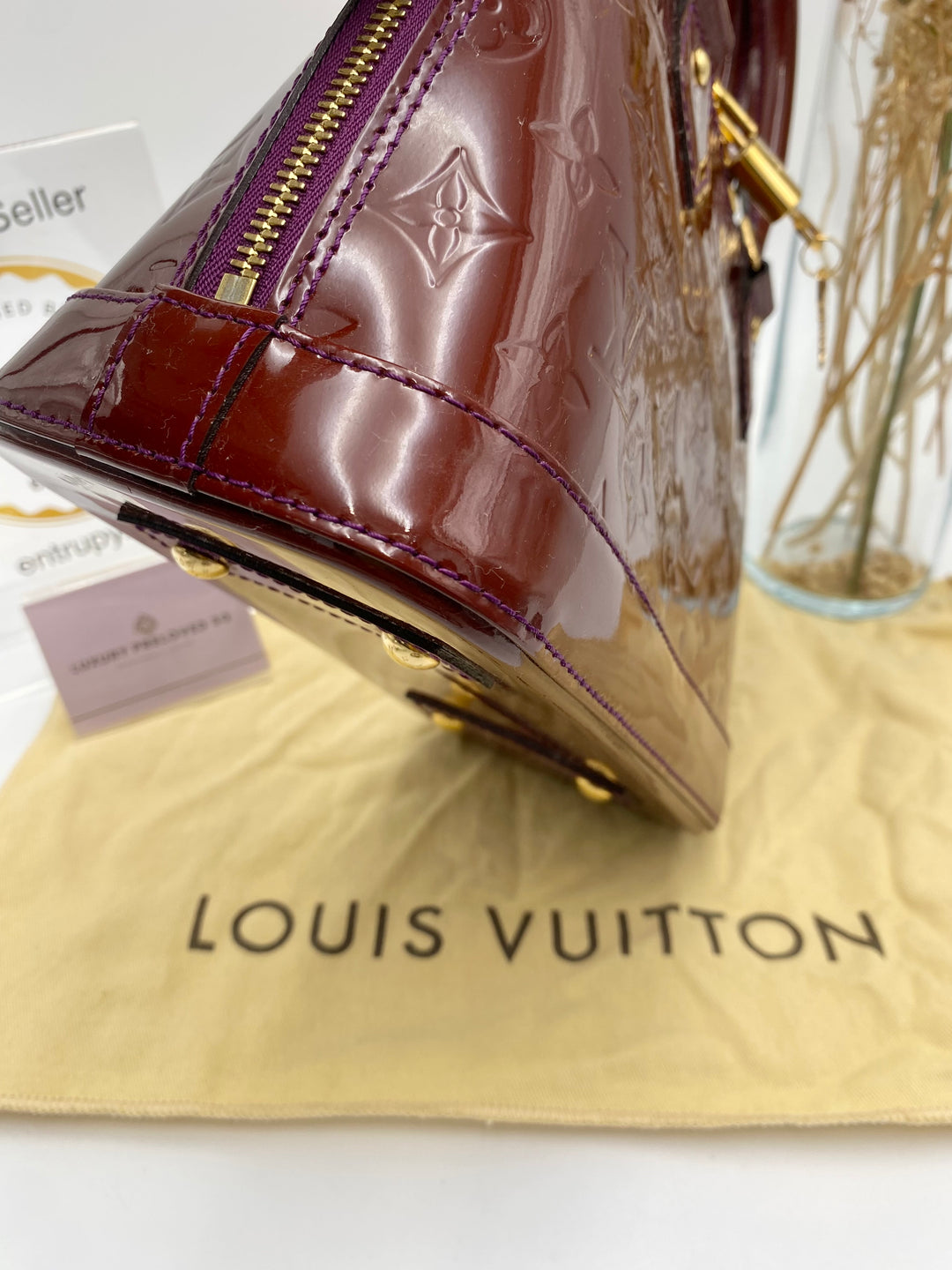 LOUIS VUITTON ALMA BB VERNIS