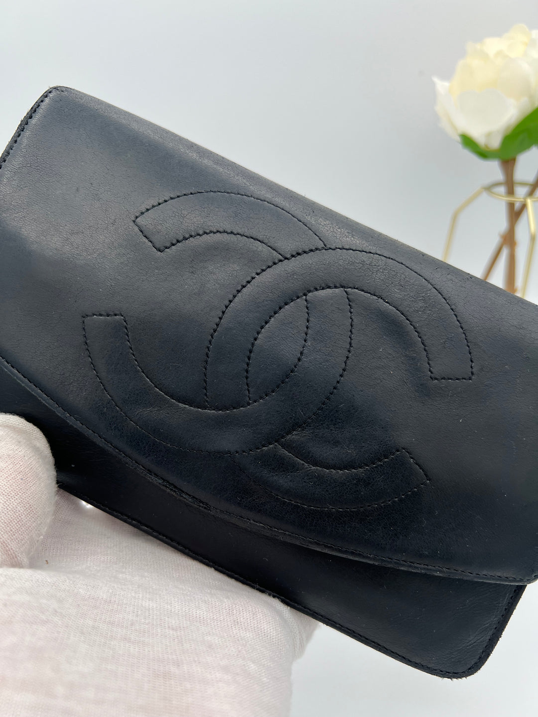 CHANEL LAMBSKIN TIMELESS CLUTCH