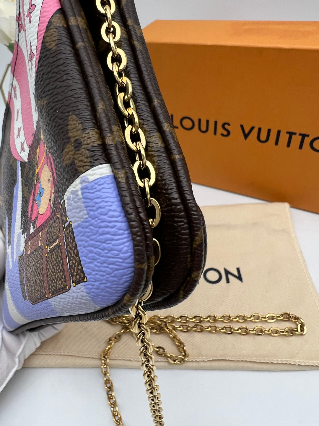 LOUIS VUITTON DOUBLE ZIP POCHETTE ( VIVIEN HOT AIR BALLOON )