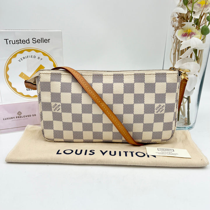 LOUIS VUITTON AZUR POCHETTE ACCESSOIRES (new model)