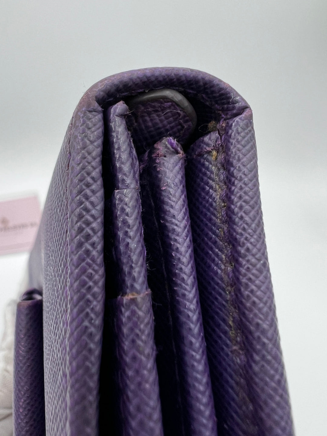 PRADA WALLET RIBBON SAFFIANO LEATHER