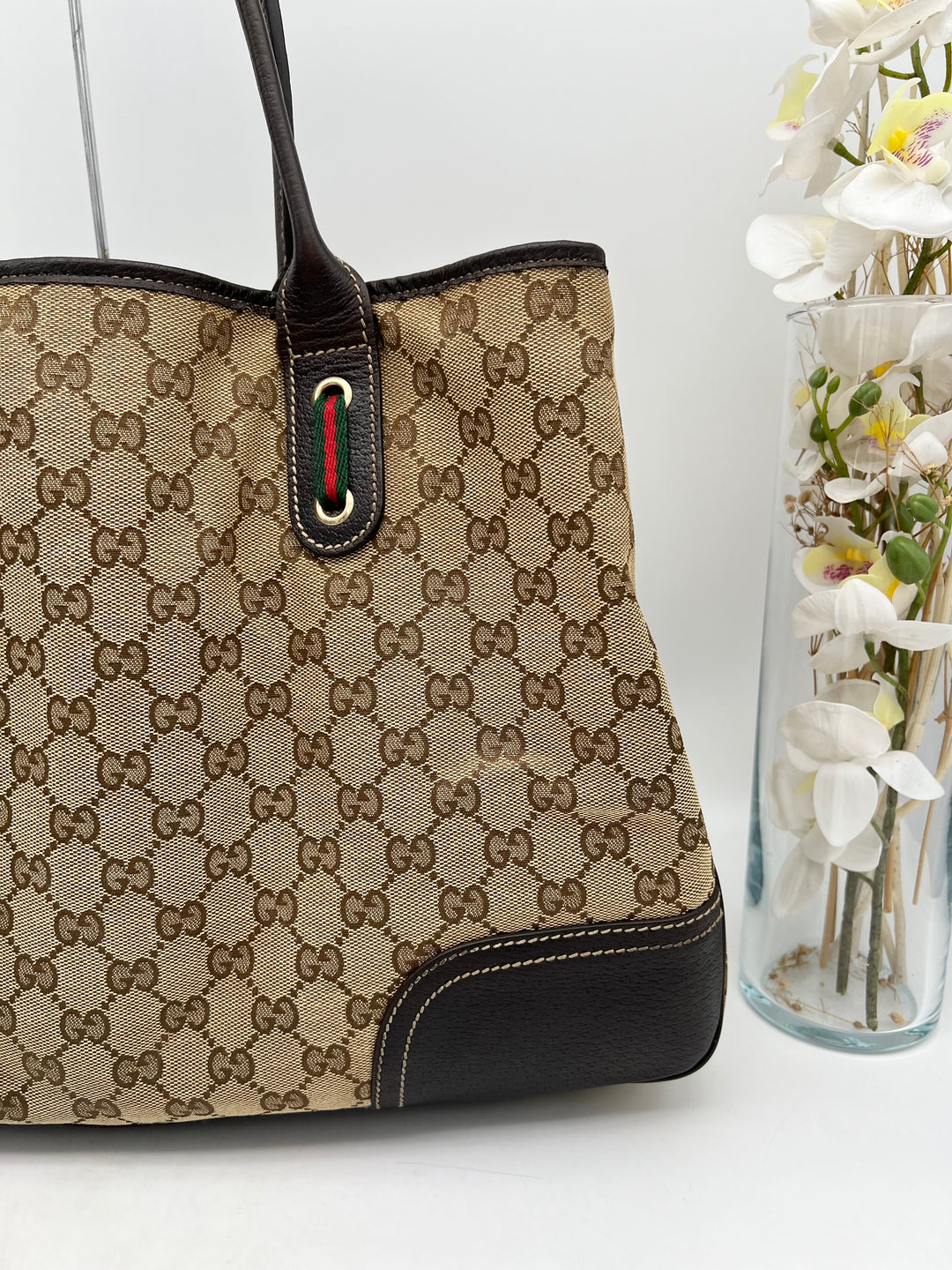 GUCCI GG MONOGRAM PRINCY TOTE BAG CANVAS