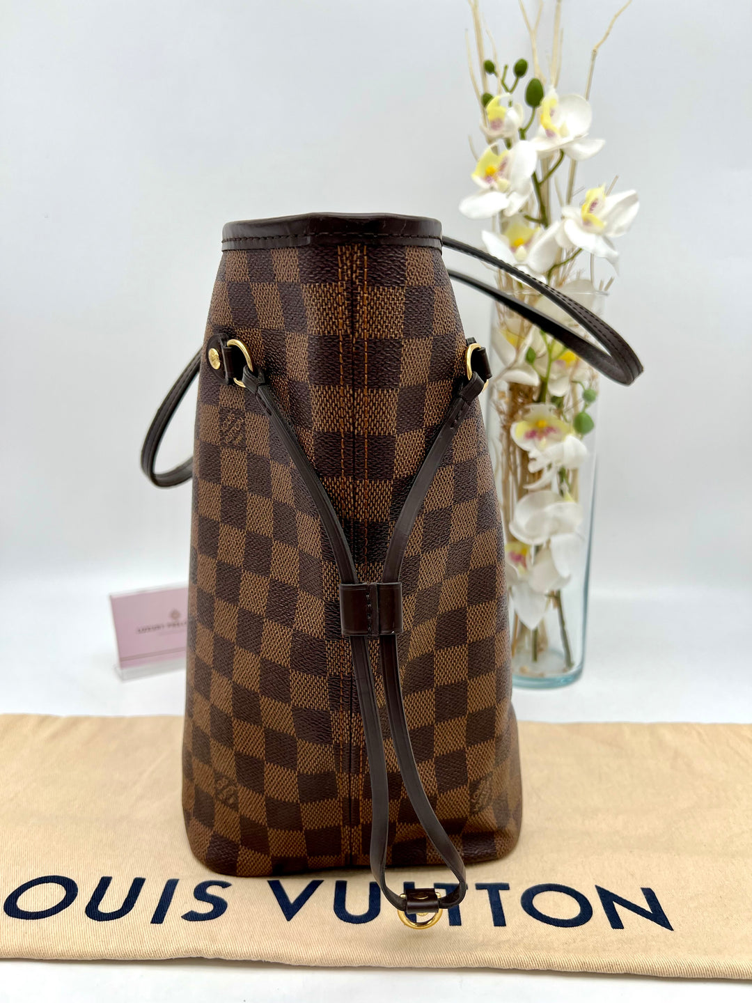 LOUIS VUITTON NEVERFULL MM DAMIER W/ POUCH (RFID)