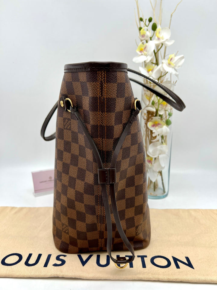 LOUIS VUITTON NEVERFULL MM DAMIER W/ POUCH (RFID)