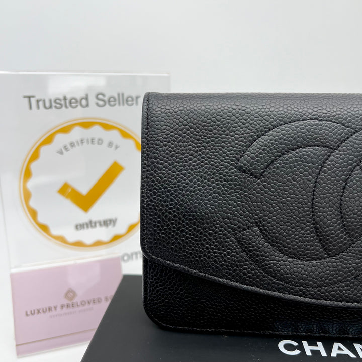 CHANEL CAVIAR TIMELESS CLUTCH