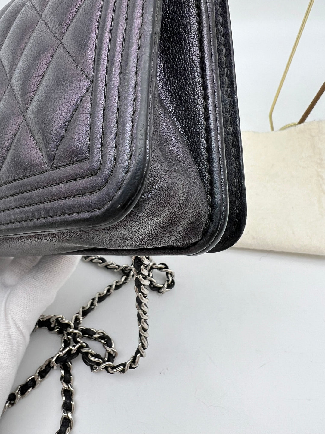 CHANEL BOY WALLET ON CHAIN