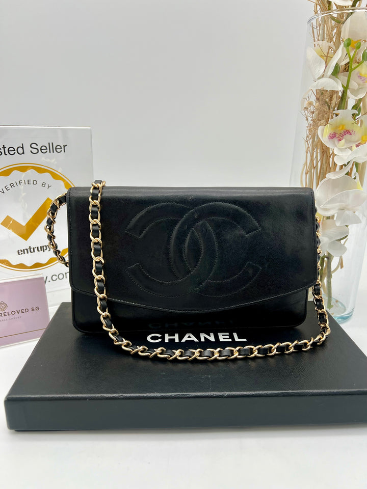 CHANEL TIMELESS CLUTCH LAMBSKIN