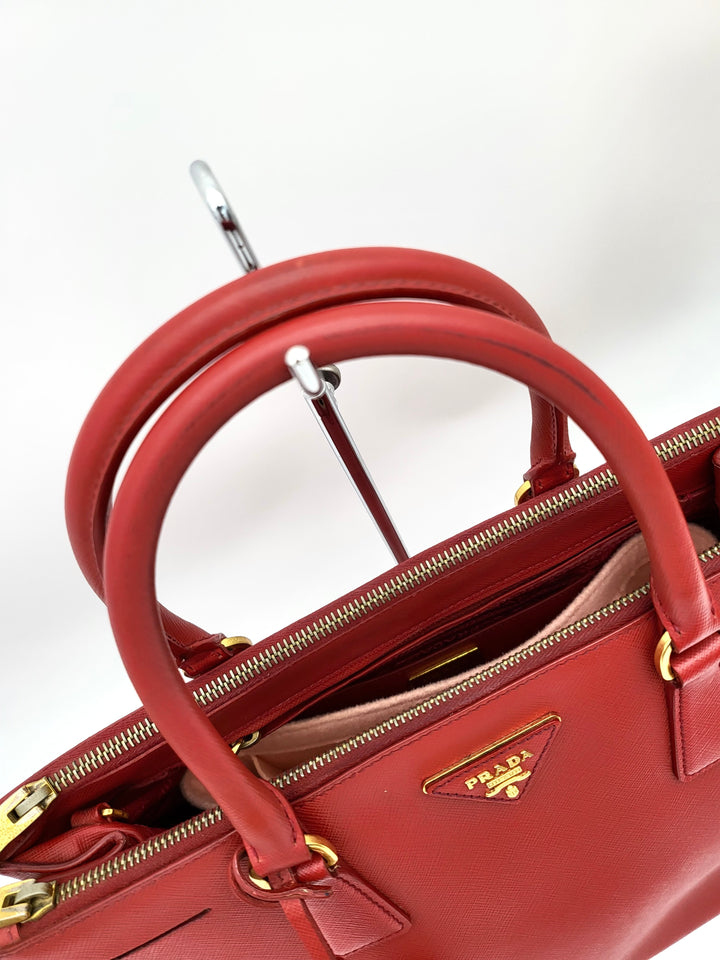 PRADA SAFFIANO DOUBLE ZIP