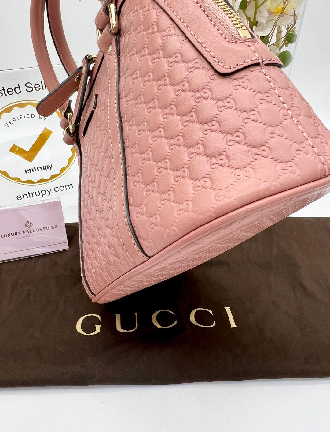 GUCCI MICROGUCCIMA MINI DOME 2 WAY BAG