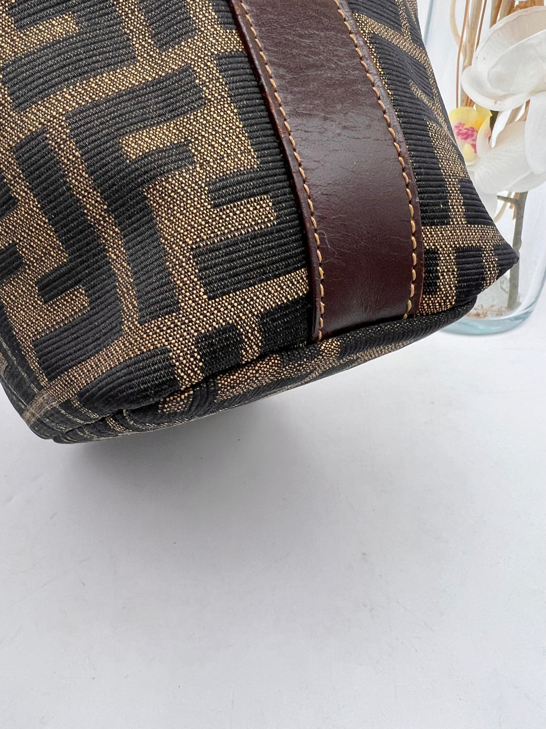 FENDI ZUCCA CANVAS SMAL HANDBAG