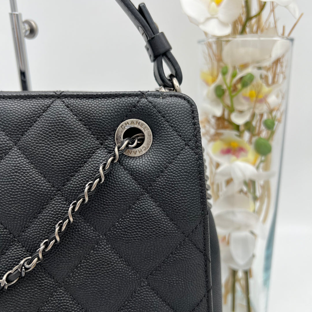 CHANEL CAVIAR QUILTED BUCKET BAG