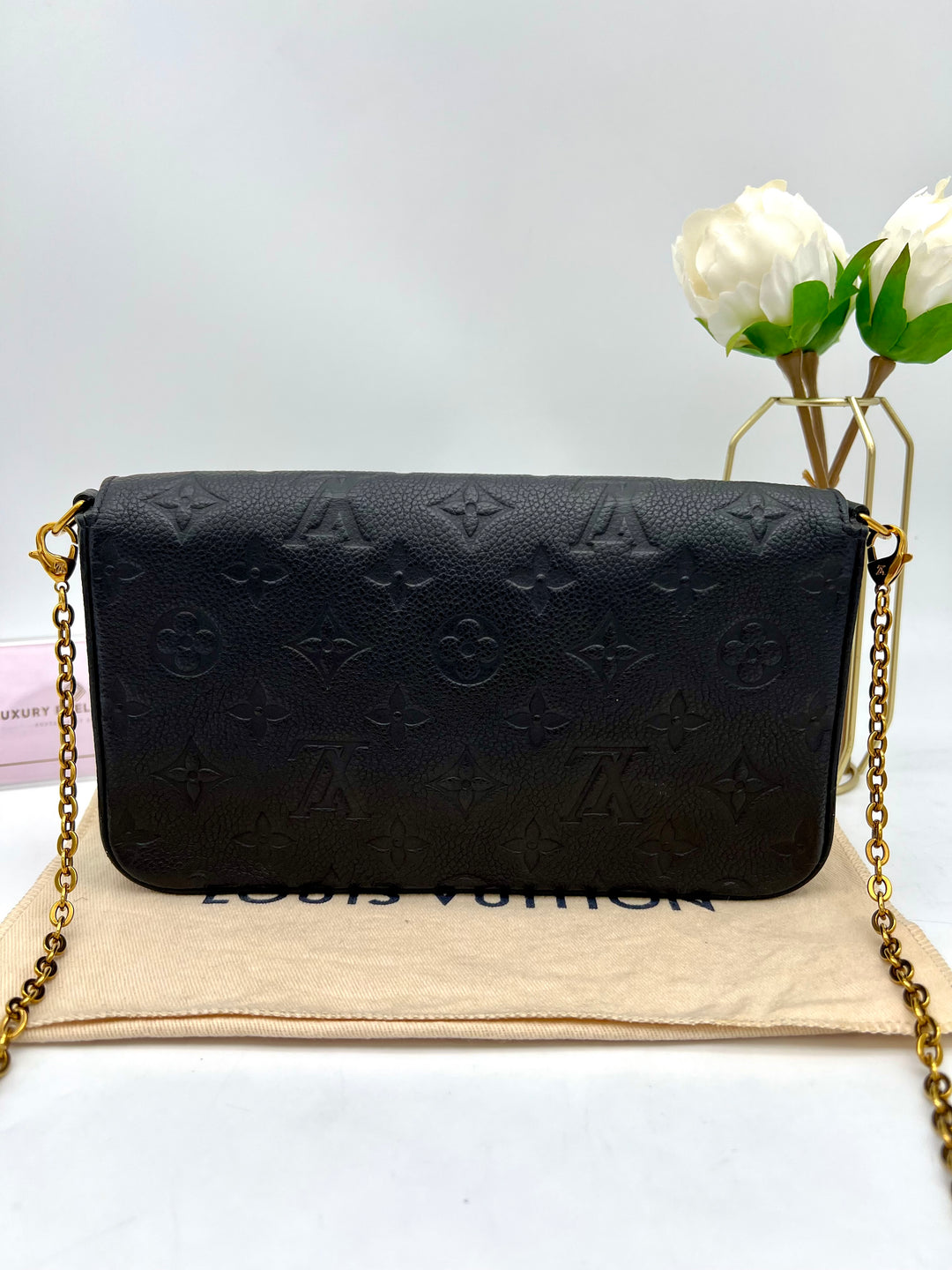 LOUIS VUITTON FELICIE EMPRIENTE LEATHER