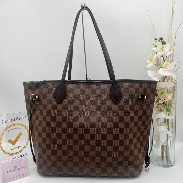 LOUIS VUITTON NEVERFULL MM DAMIER EBENE