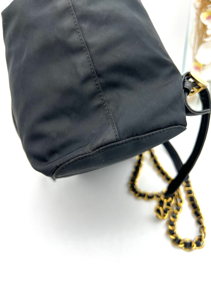 PRADA NYLON CHAIN BACKPACK