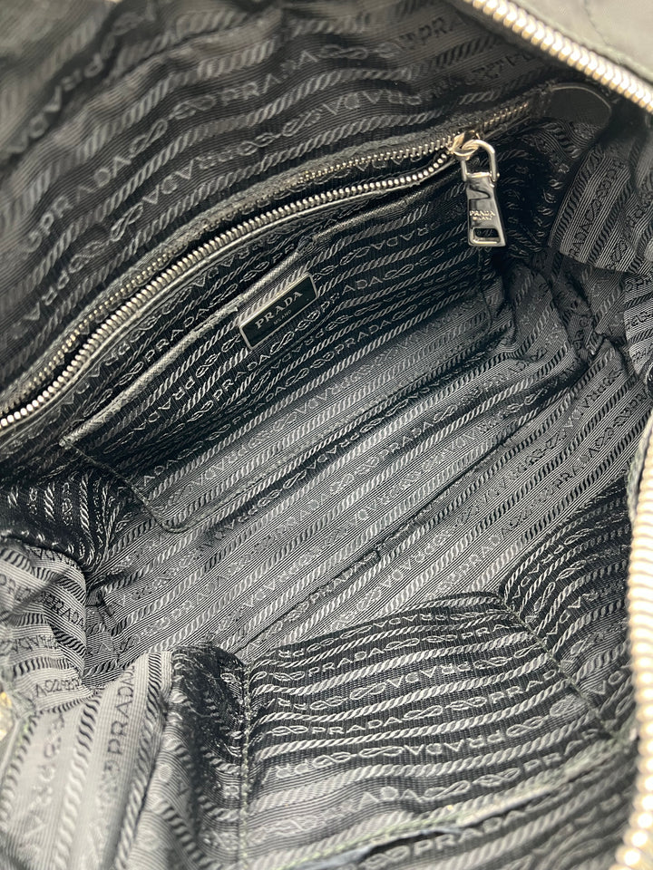 PRADA QUILTED TESSUTO CHAIN SHOULDER BAG