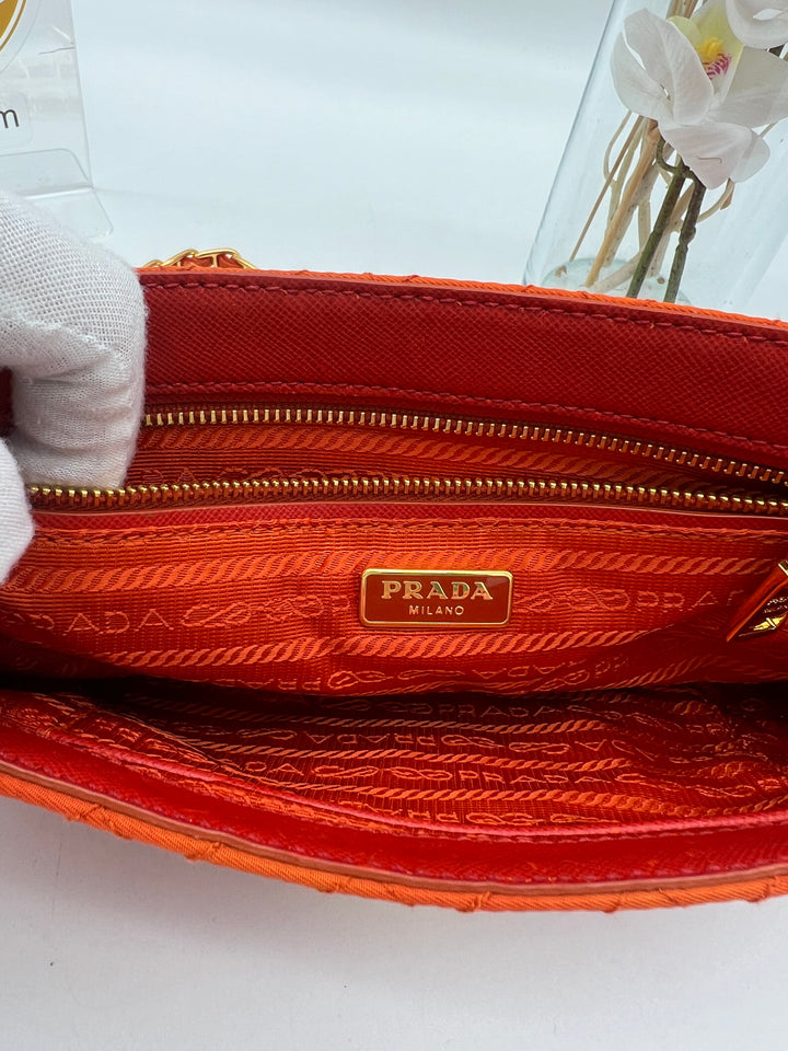 PRADA QUILTED NYLON CHAIN BAG