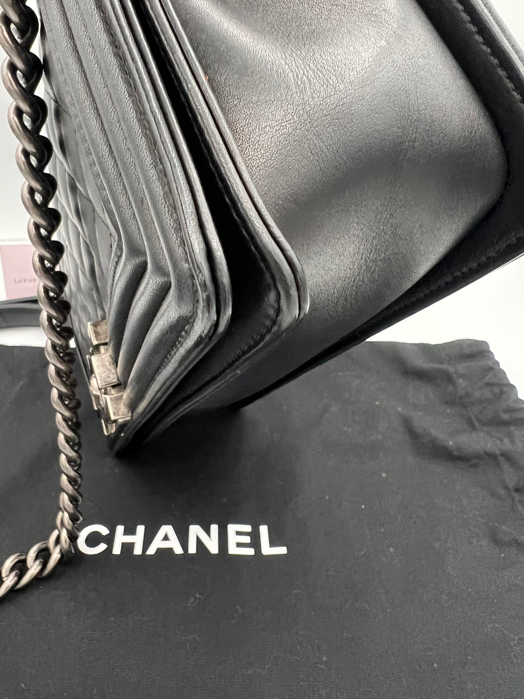 CHANEL LAMBSKIN OLD MEDIUM BOY