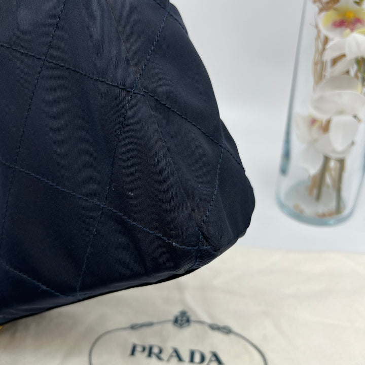 PRADA NYLON QUILTED CHAIN