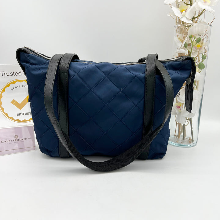 PRADA QUILTED NYLON SHOULDER BAG