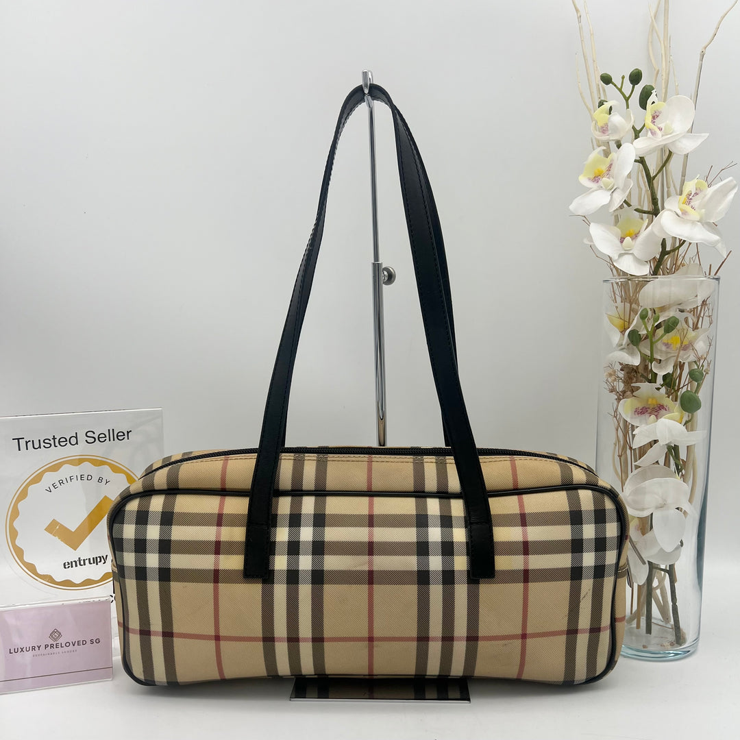 BURBERRY LONDON NOVA PVC SHOULDER BAG