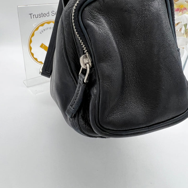 PRADA LEATHER MULTI POCKET SHOULDER BAG