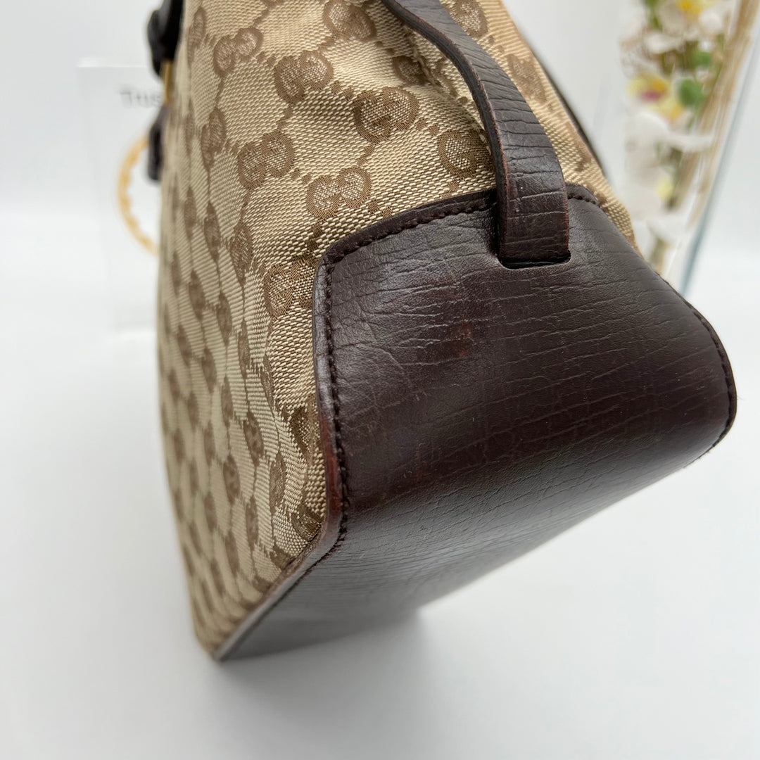 GUCCI VINTAGE GG CANVAS TOTE