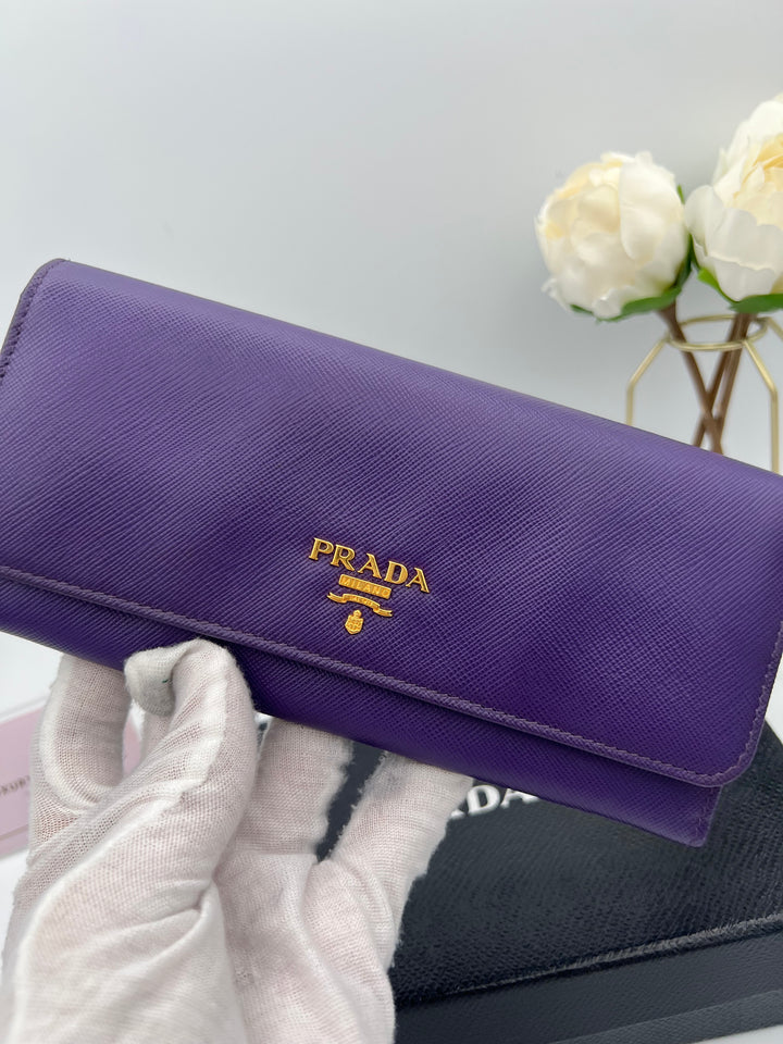 PRADA WALLET 2 TONED SAFFIANO LEATHER