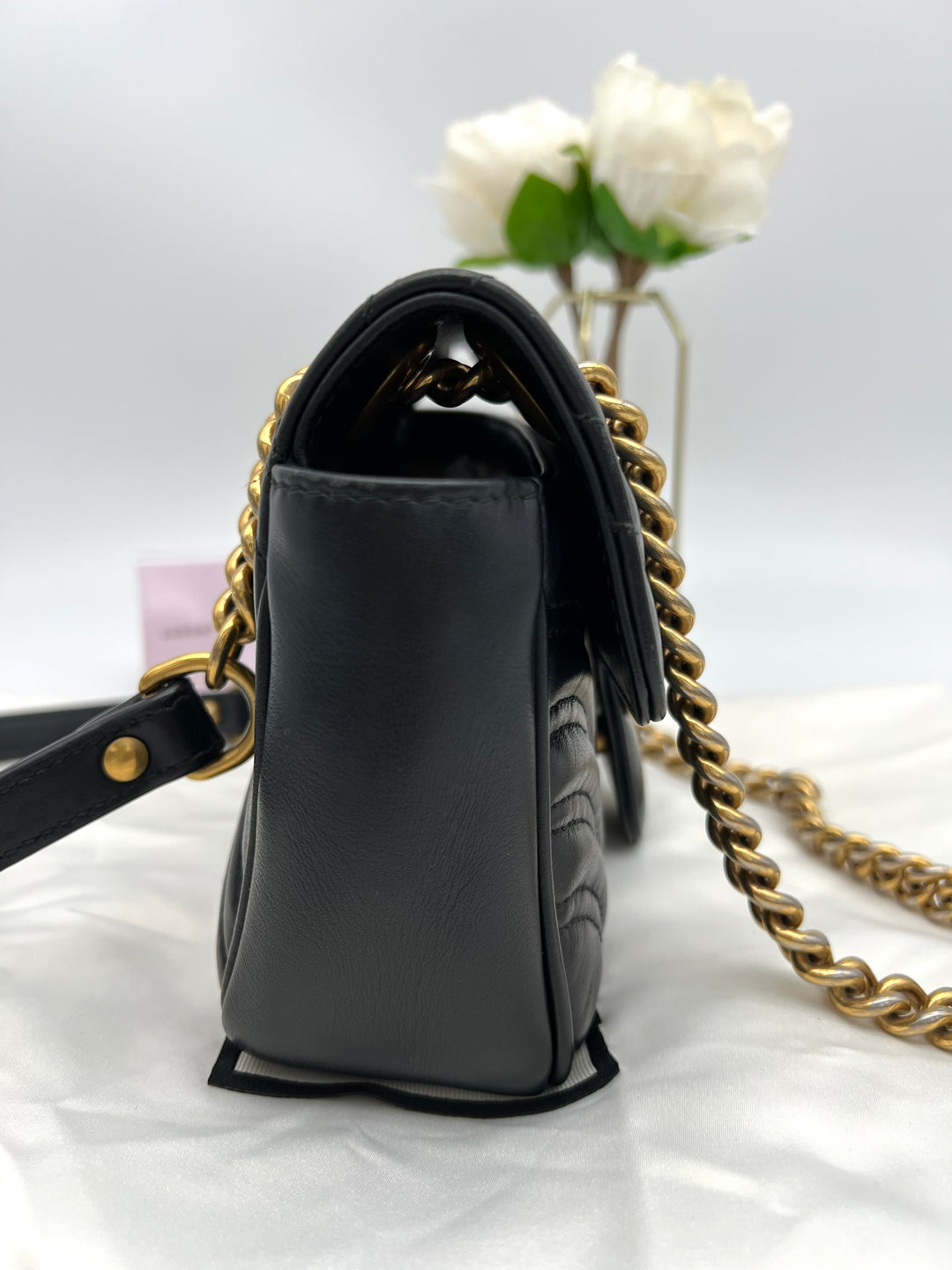 GUCCI MARMONT QUILTED GHW SHOULDER BAG