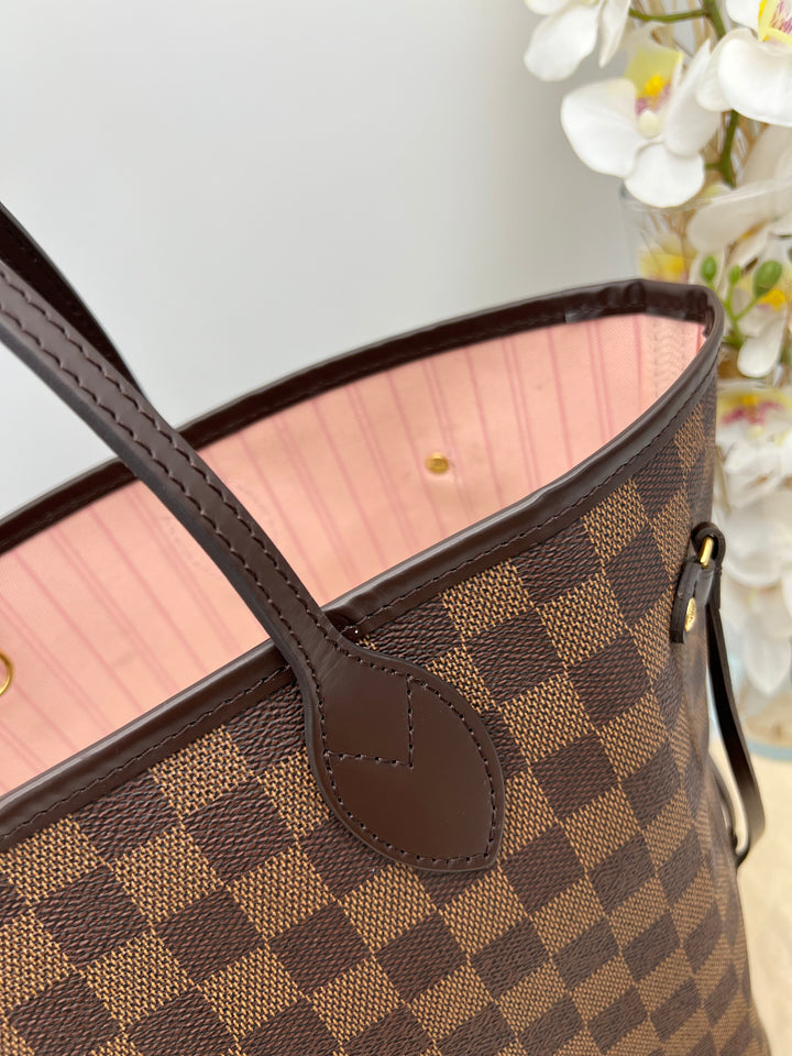 LOUIS VUITTON NEVERFULL MM DAMIER W/ POUCH (RFID)