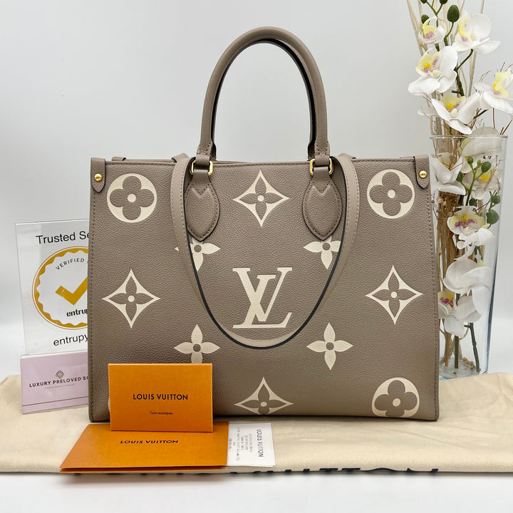 LOUIS VUITTON ON THE GO MM EMPREINTE