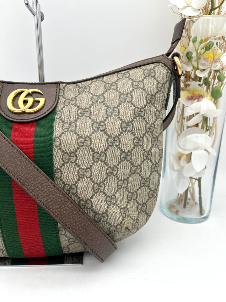 GUCCI PVC OPHIDIA SHOULDER BAG (NEW VERSION )