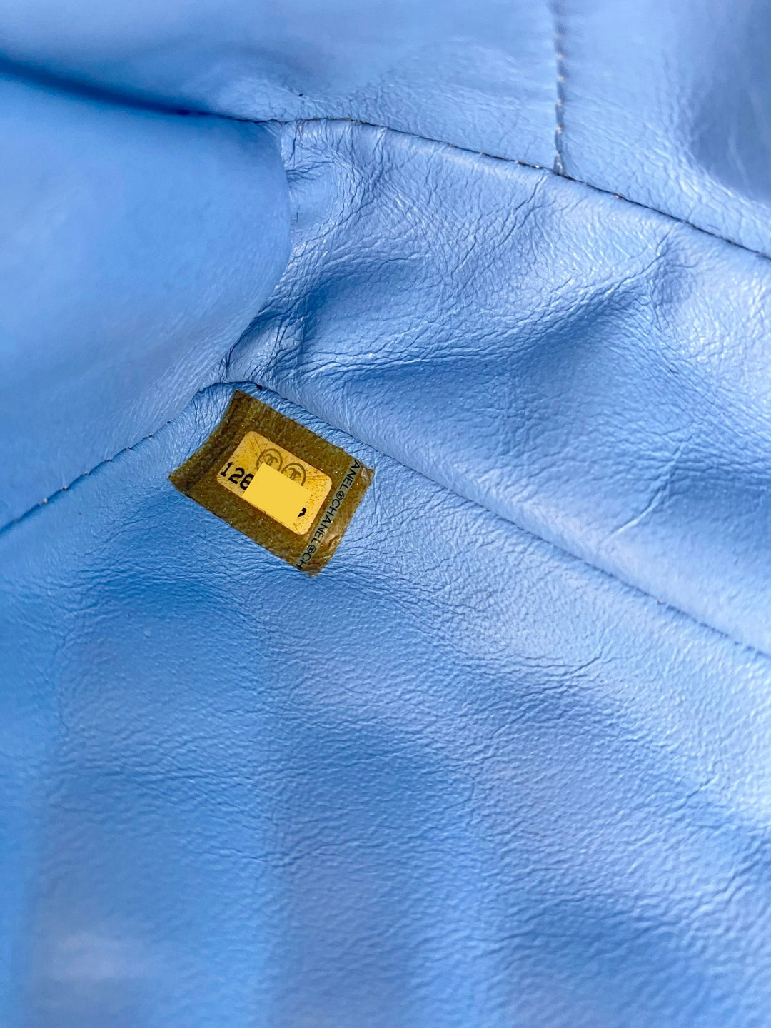 CHANE LAMBSKIN DOUBLE FLAP CHARM BAG