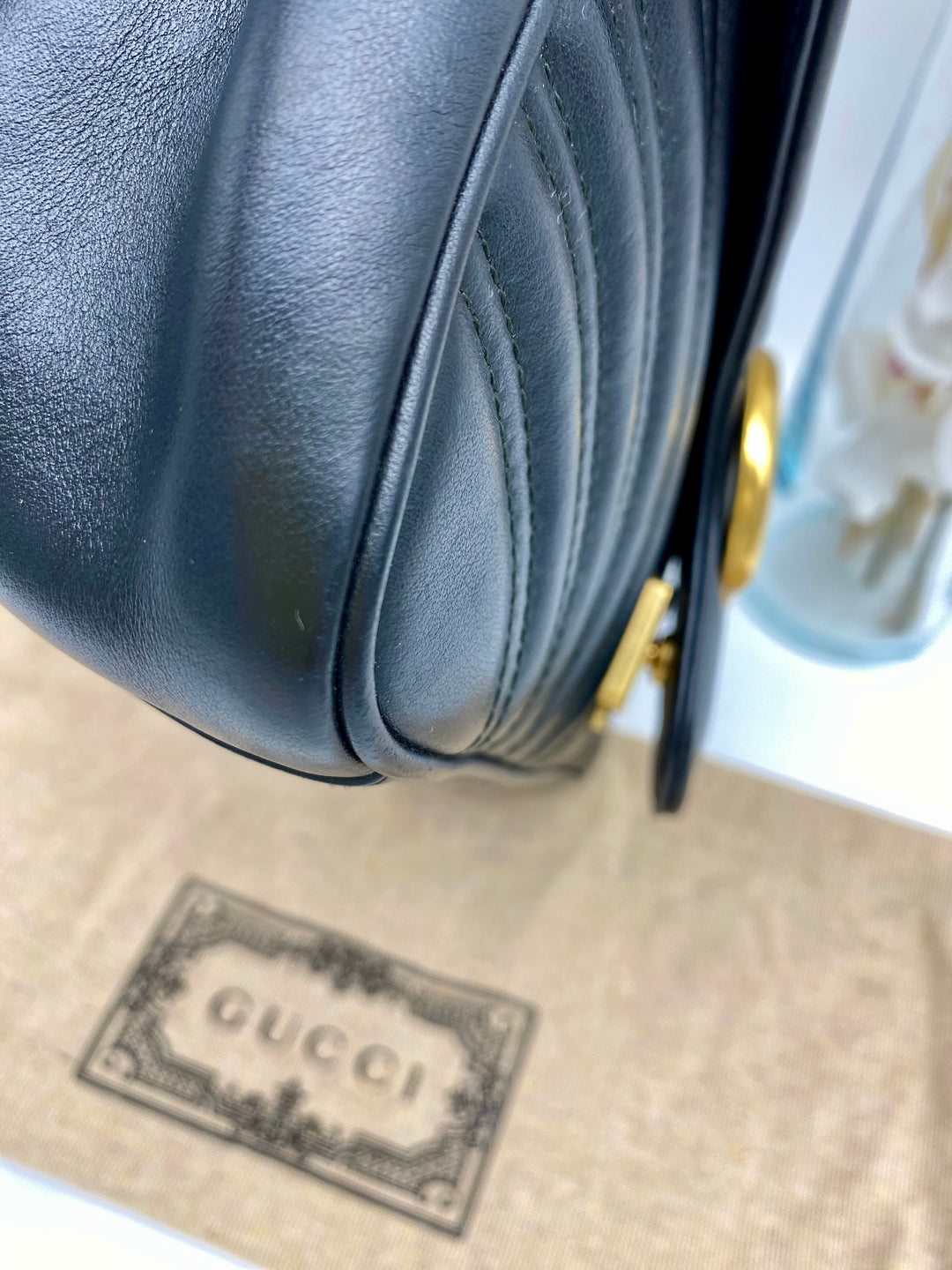 GUCCI MARMONT QUILTED GHW SHOULDER BAG